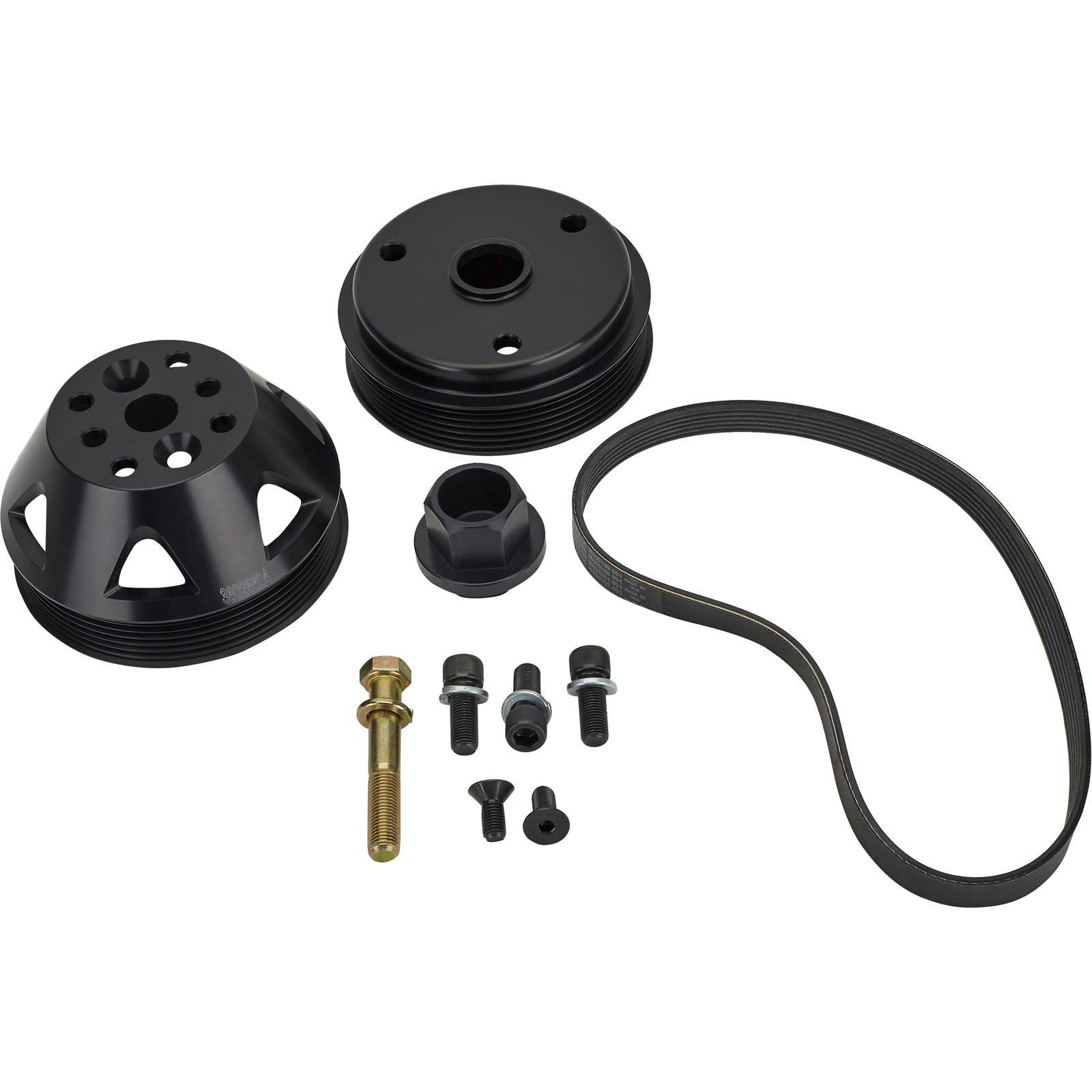 KRC 16225604 SBC Serpentine Conversion Kit, Crank and WP Pulley