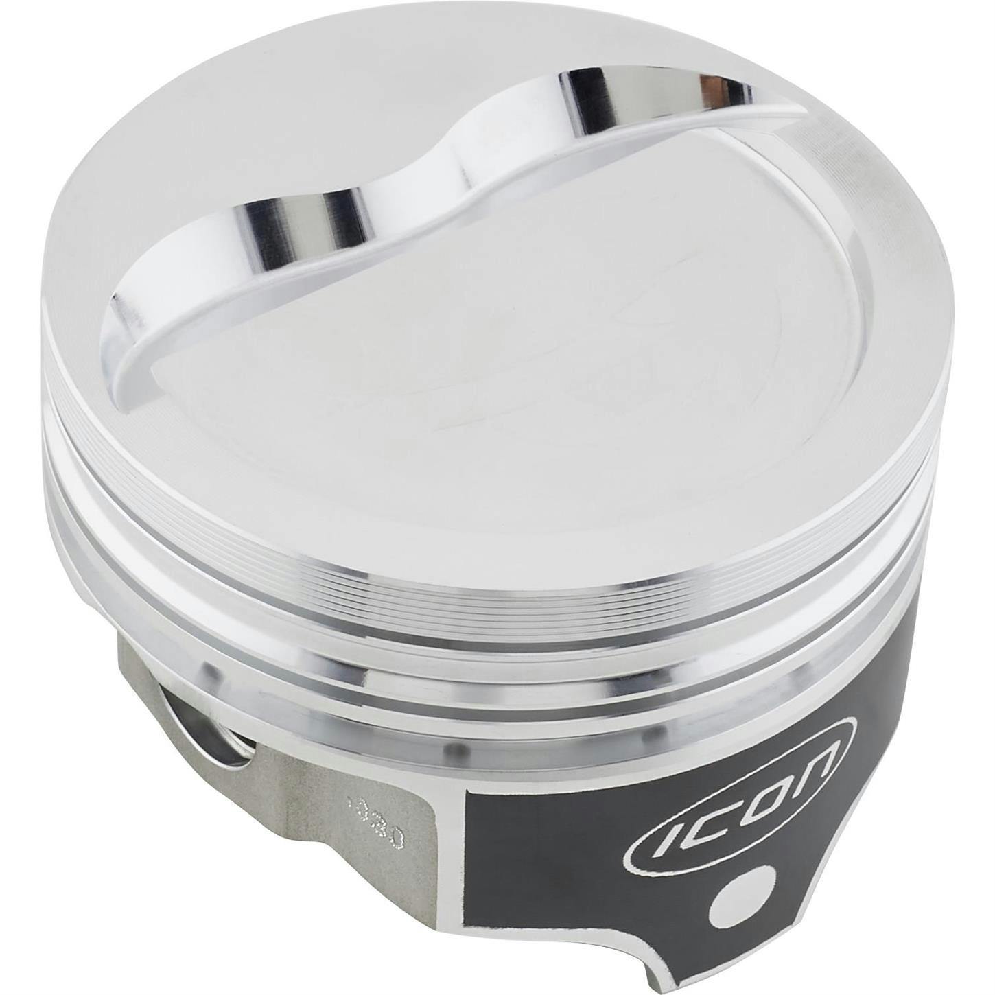 Icon Chevy 350 Forged Pistons, Dish, 5.7 Rod