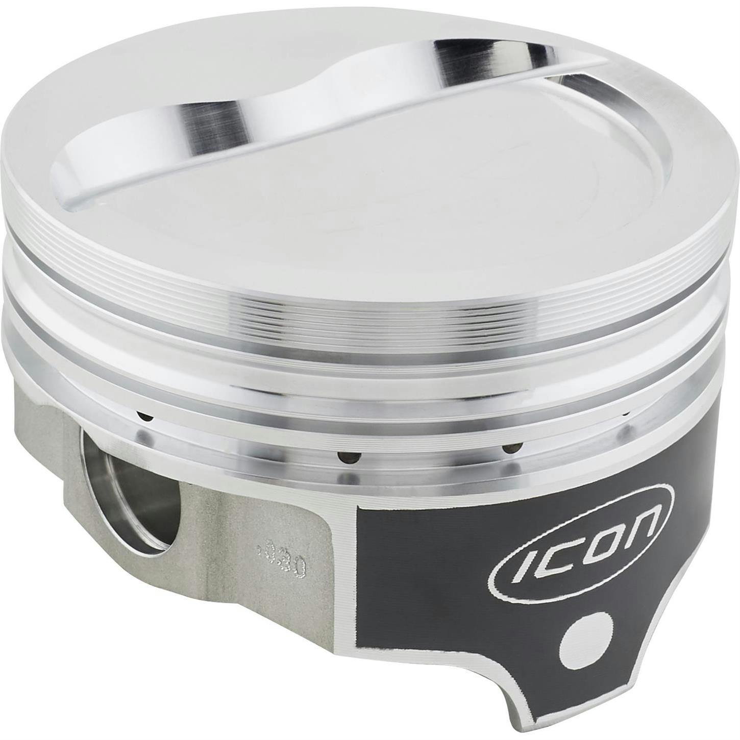 Icon Chevy 350 Forged Pistons, Dish, 5.7 Rod