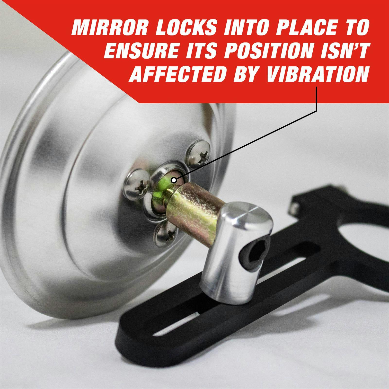 Longacre® 52-22549 Spot Mirror, Clamp On, 1-1/2 Inch Roll Bar