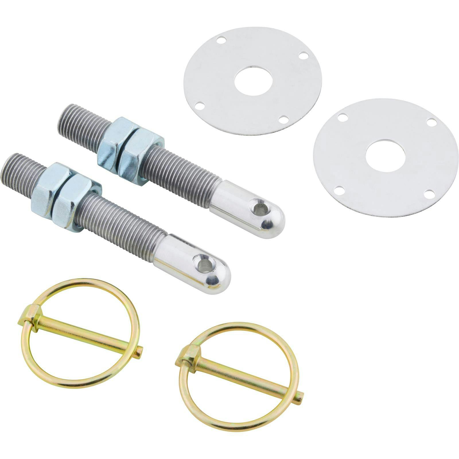 Longacre® 52-23500 Aluminum Hood Pin Kit, 1/2 Inch-20, Set/2