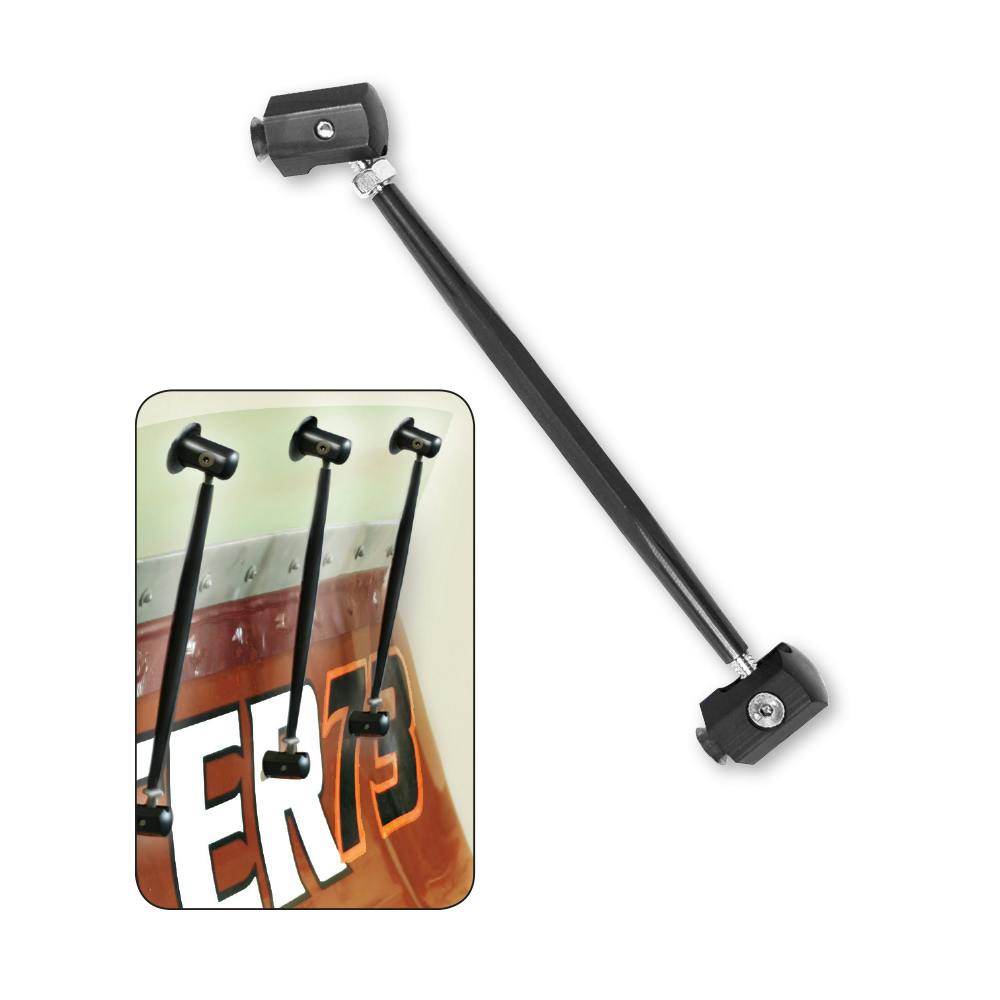 Longacre® 52-23756 Aluminum Support Rods, Black, 6 Inch, Each