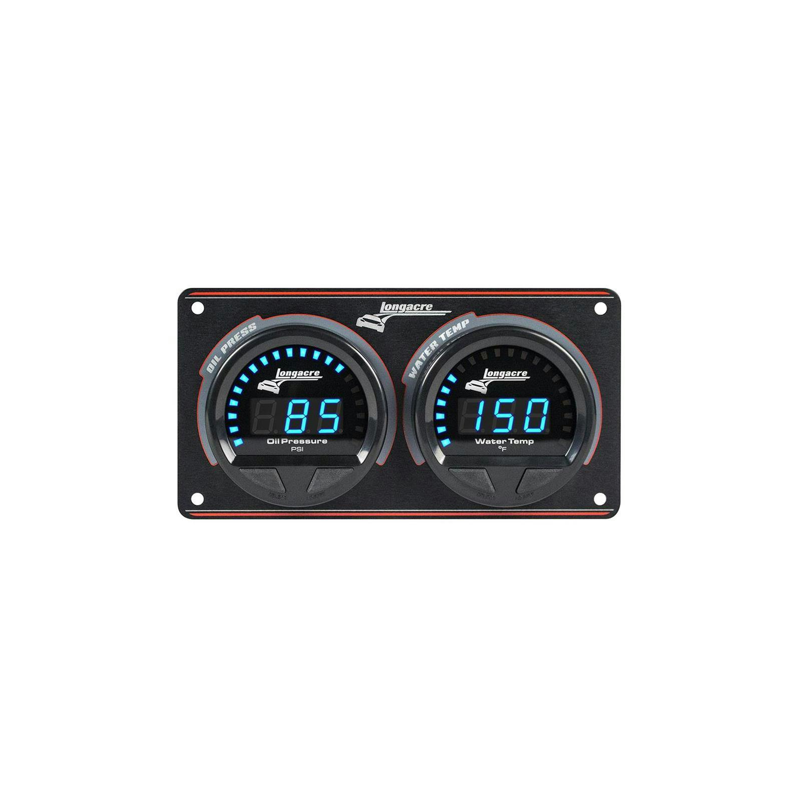 Longacre® 52-44660 Digital Elite Waterproof 2 Gauge Set Panel
