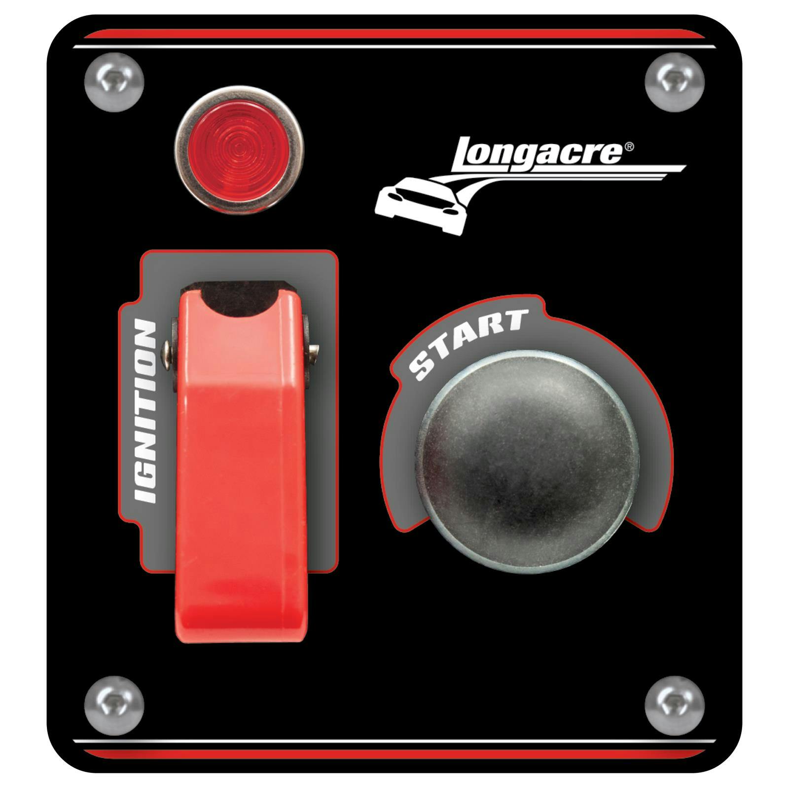 Longacre® 52-44863 Alum. Flip-Up Ign. Start Panel with Light