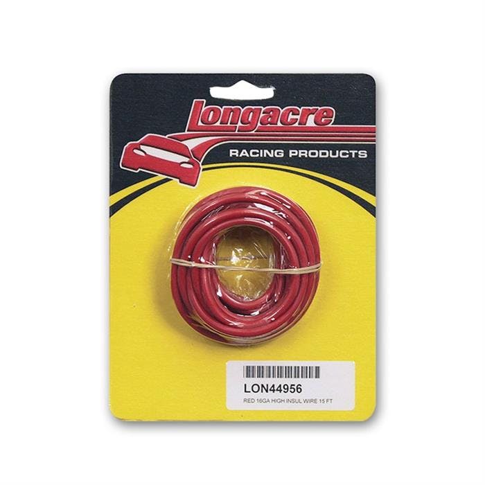 Longacre® 52-44956 16 gauge HD electrical wire, Red