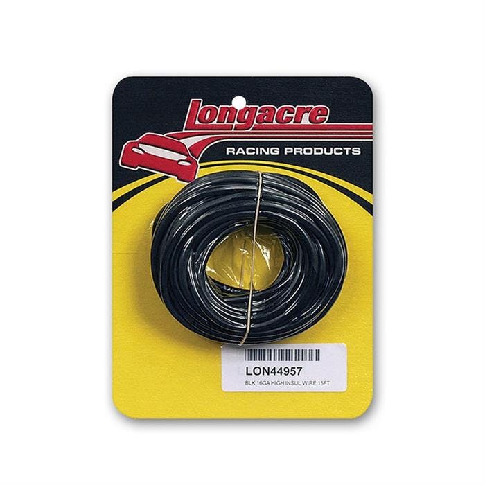 Longacre® 52-44957 16 gauge HD electrical wire, Black