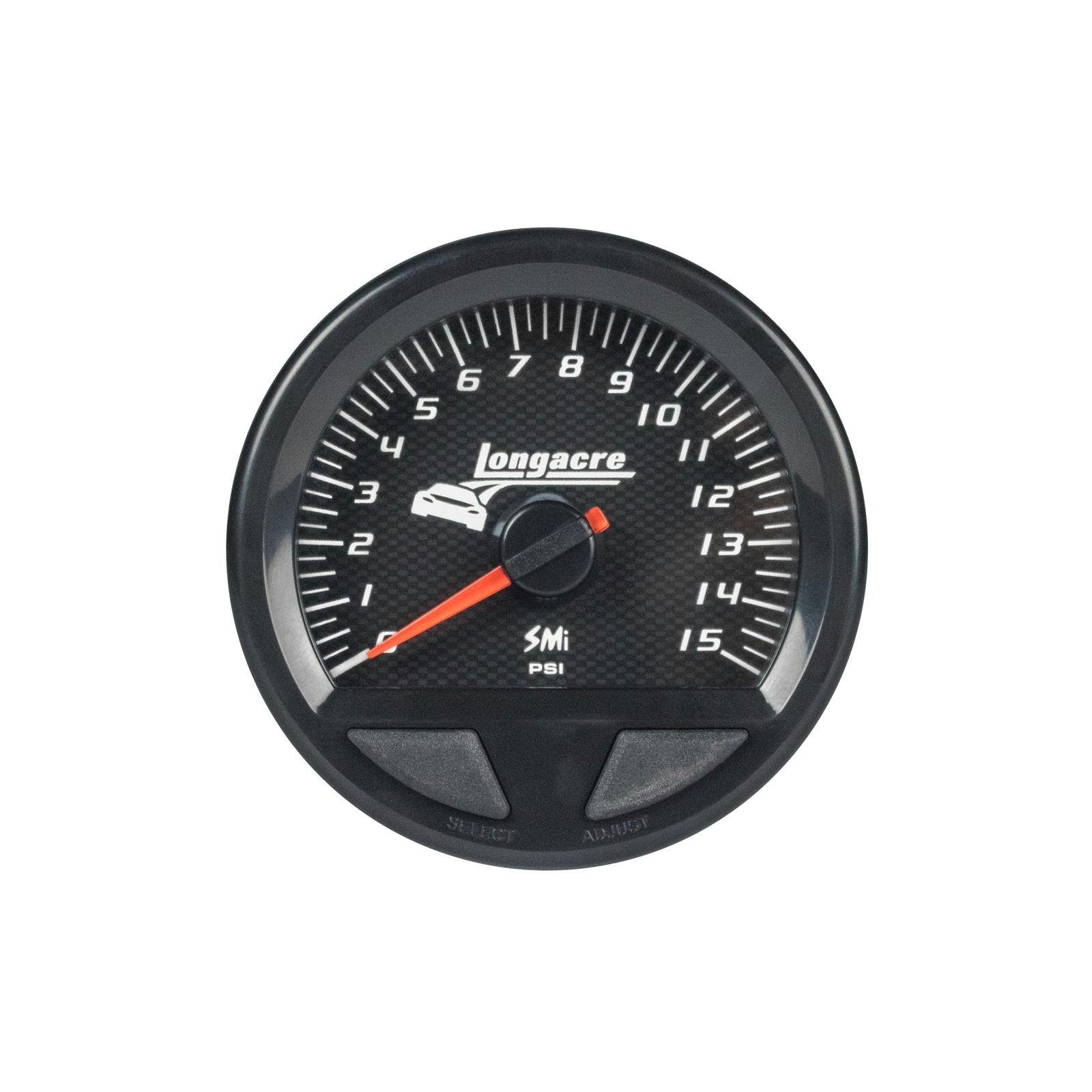 Longacre 52-46750 SMi Elite Waterproof Fuel Pressure Gauge