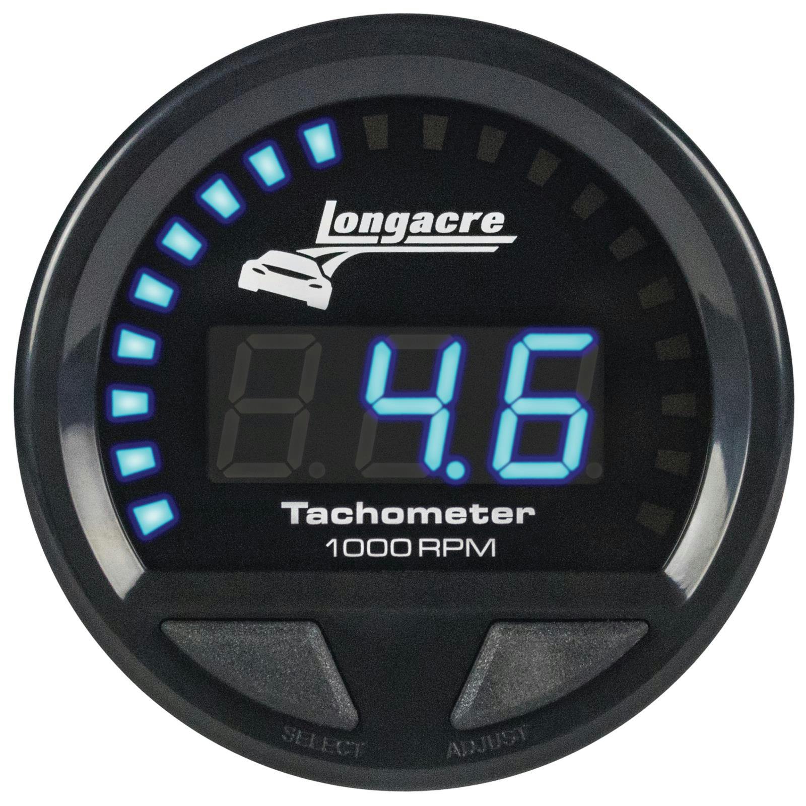 Longacre® 52-46863 Digital Elite Waterproof Tach., 2-5/8 Inch