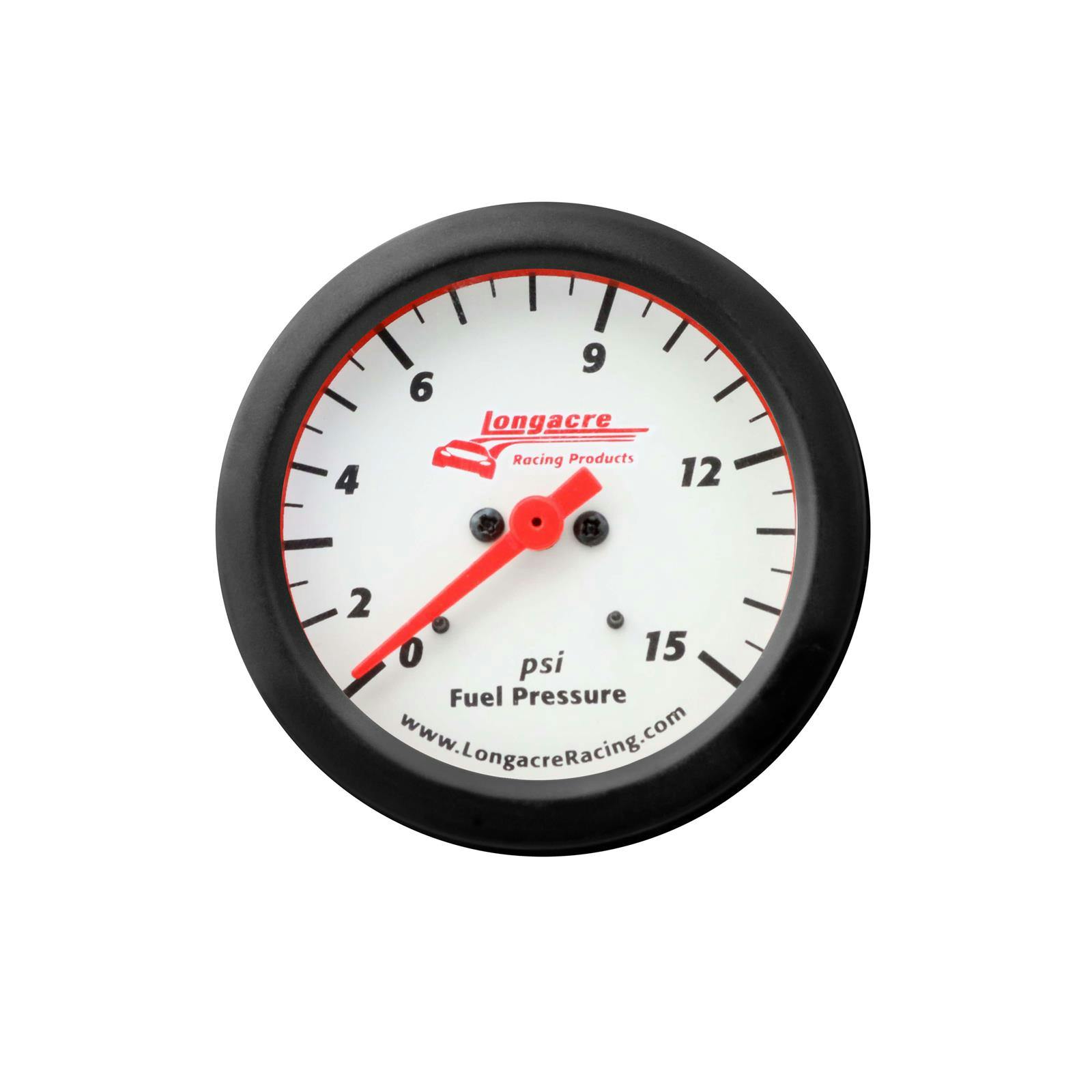 Longacre 52-46901 Sportsman Elite Fuel Pressure Gauge, 0-15 PSI