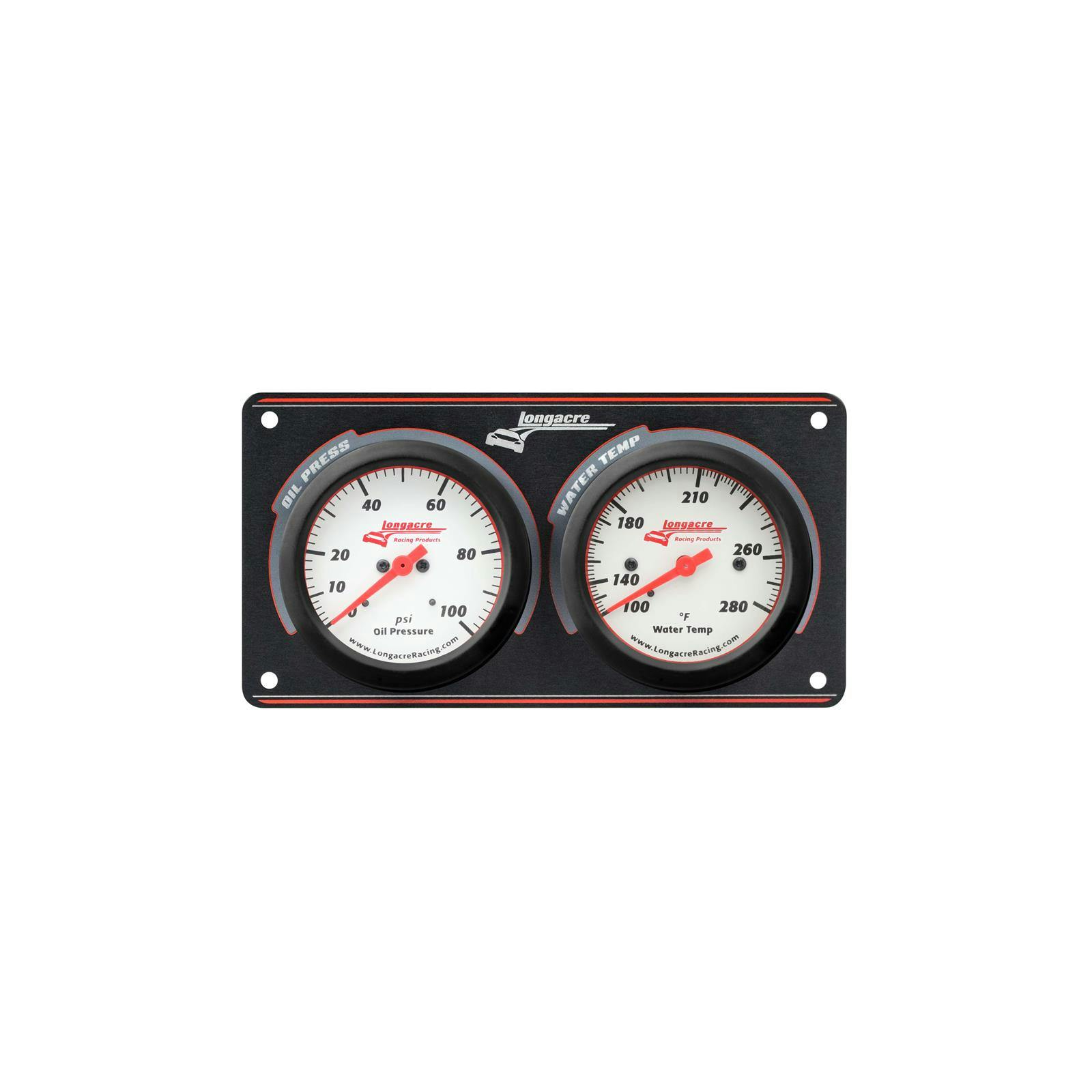 Longacre 52-46912 Sportsman Elite 2 Gauge Panel, Oil/Water