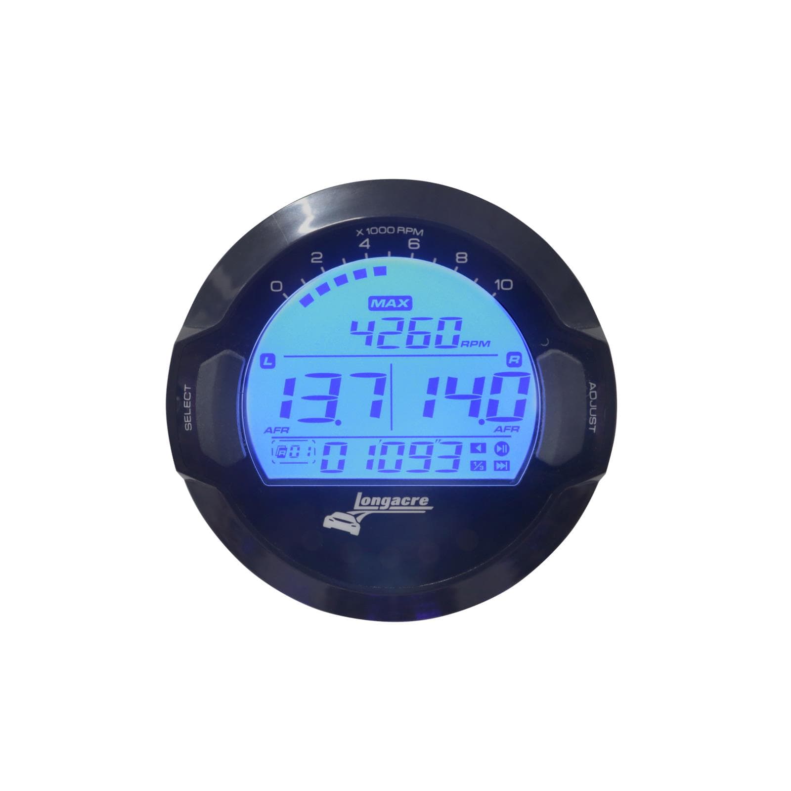 Longacre 52-46873 2-5/8" Dual Air Fuel Ratio Gauge