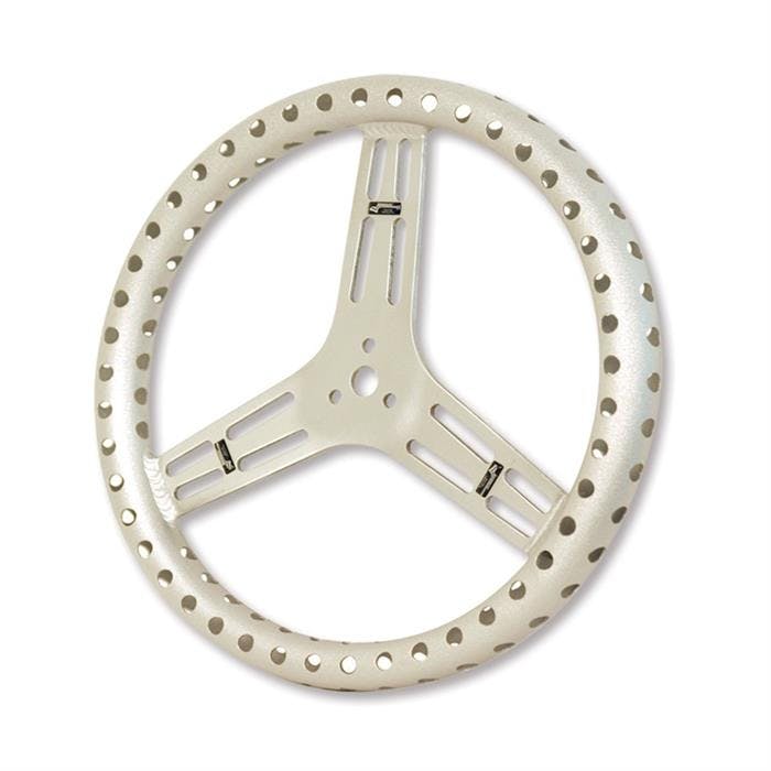 Longacre® 52-56866 15 Inch Alum Steering Wheel, Drilled, Flat