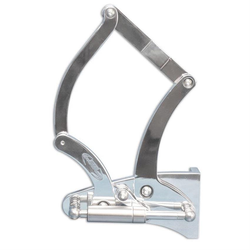 Eddie Motorsports MS149-30P Polished Aluminum Hood Hinges, 55-56 Chevy