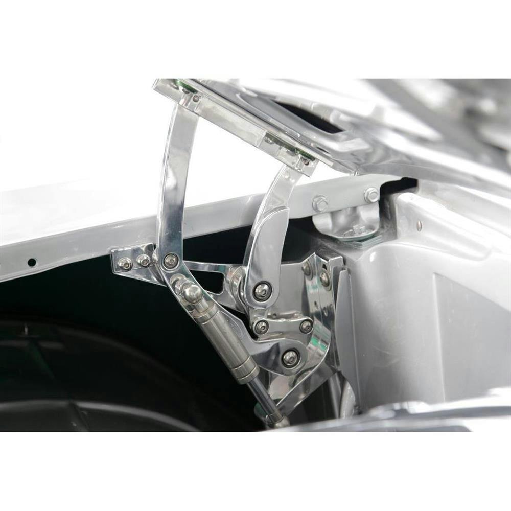 Eddie Motorsports MS149-31P Polished Aluminum Hood Hinges, 1957 Chevy