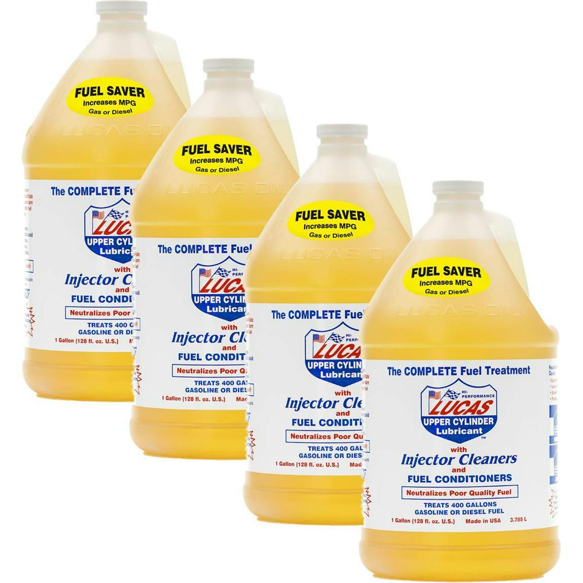 Lucas Oil 10013 Fuel Treatment Additive, 1 Gallon, Case Of 4