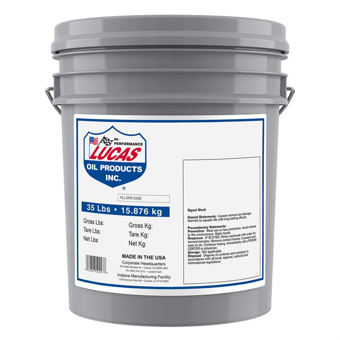 Lucas Oil 10027 Red N Tacky Multi Purpose Grease, 35 Pound Pail