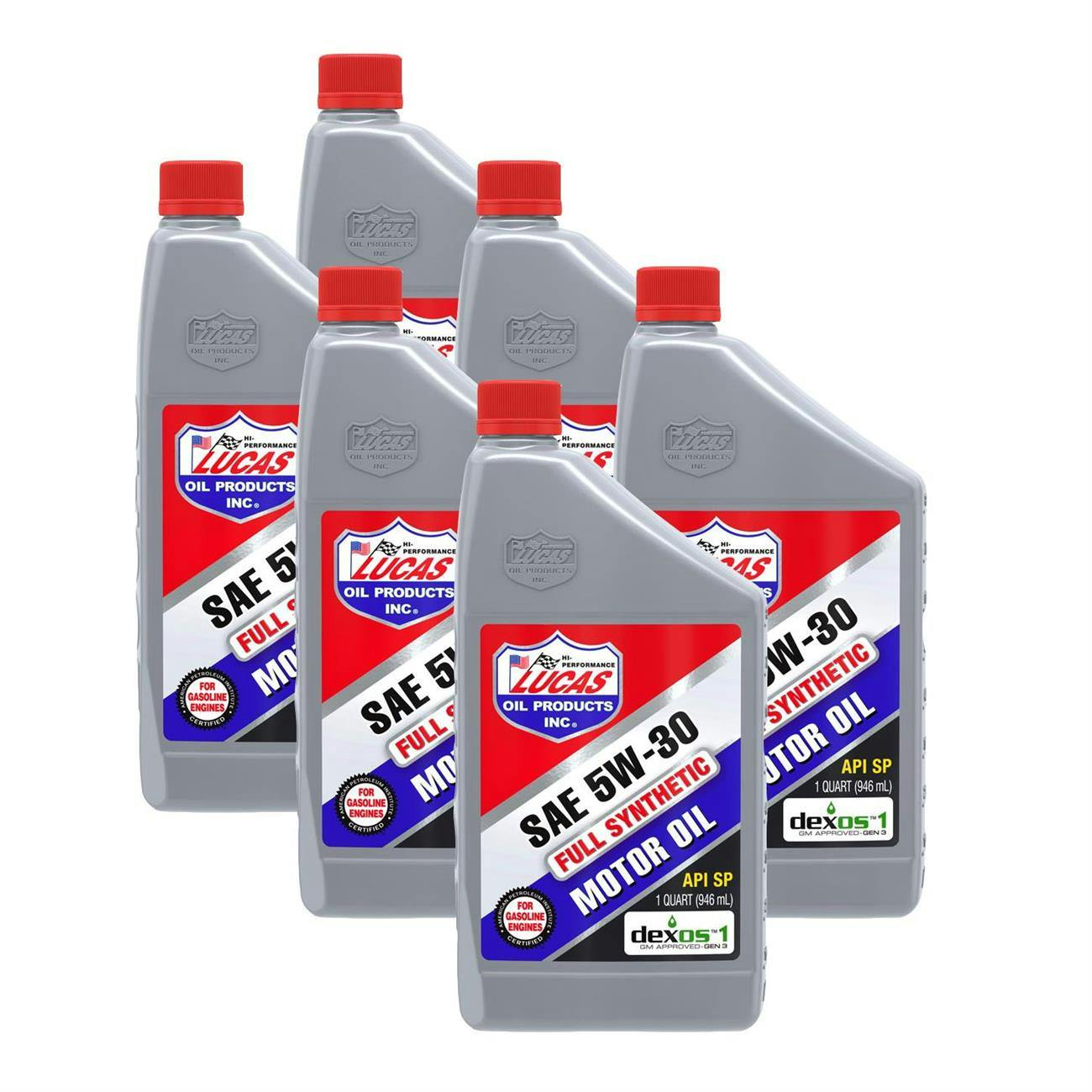 Lucas Oil 10049 SAE 5W30 Synthetic High Performance Engine Oil, Case