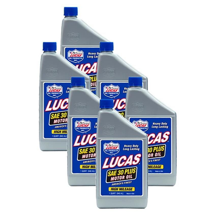 Lucas Oil 10053 SAE 30 WT Plus Engine Oil, SAE 30W, 6 Qt Case