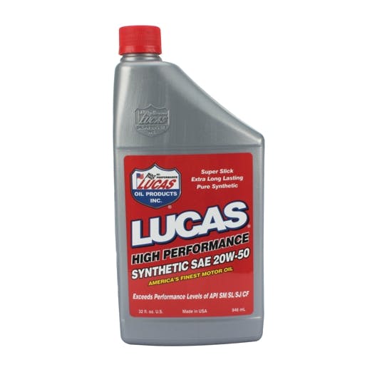 Lucas Oil 10054 SAE 20W50 Synthetic Engine Oil, 1 Quart