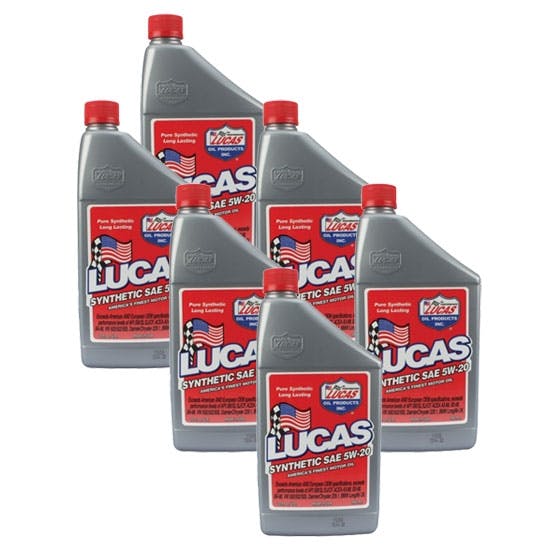 Lucas Oil 10082 SAE 5W20 Synthetic Motor Oil, Case