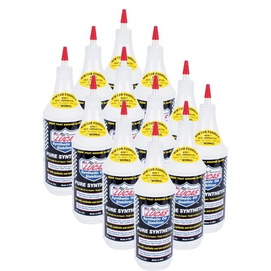 Lucas Oil 10130 Synthetic Heavy Duty Oil Additive Stabilizer, Case