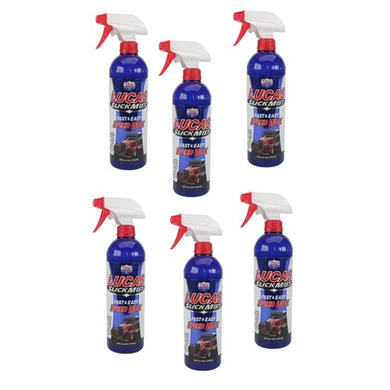 Lucas 10160 Slick Mist Speed Wax, Case of 6 Bottles