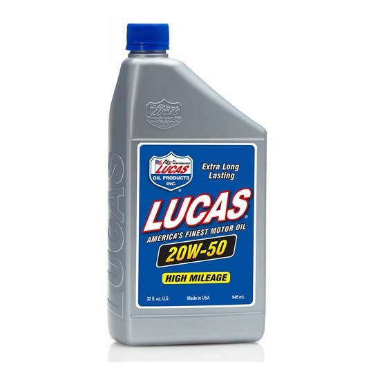 Lucas Oil 10252 SAE 20W50 High Performance Engine Oil, 1 Quart