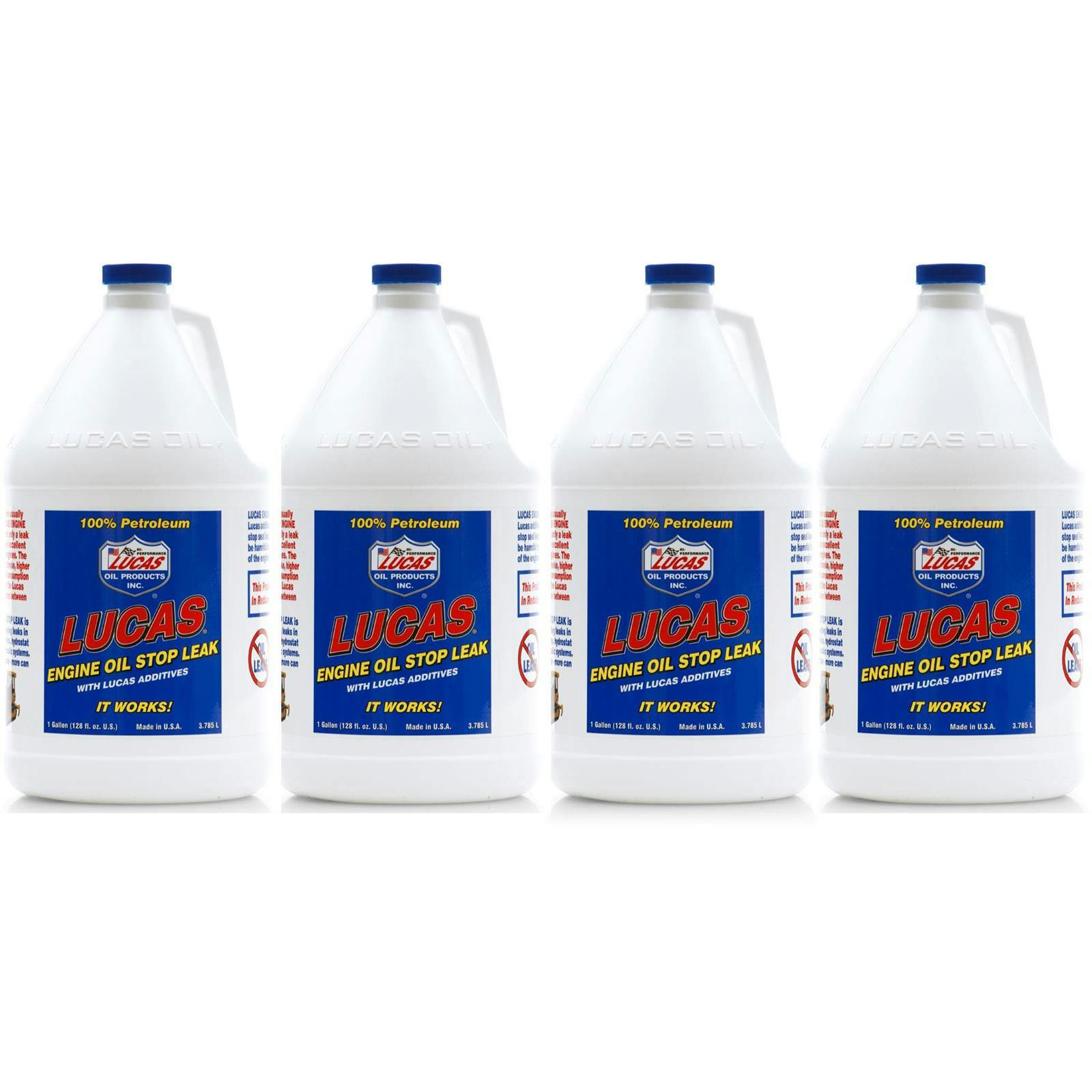 Lucas Oil 10279 Engine Oil Stop Leak, 1 Gallon, Case Of 4