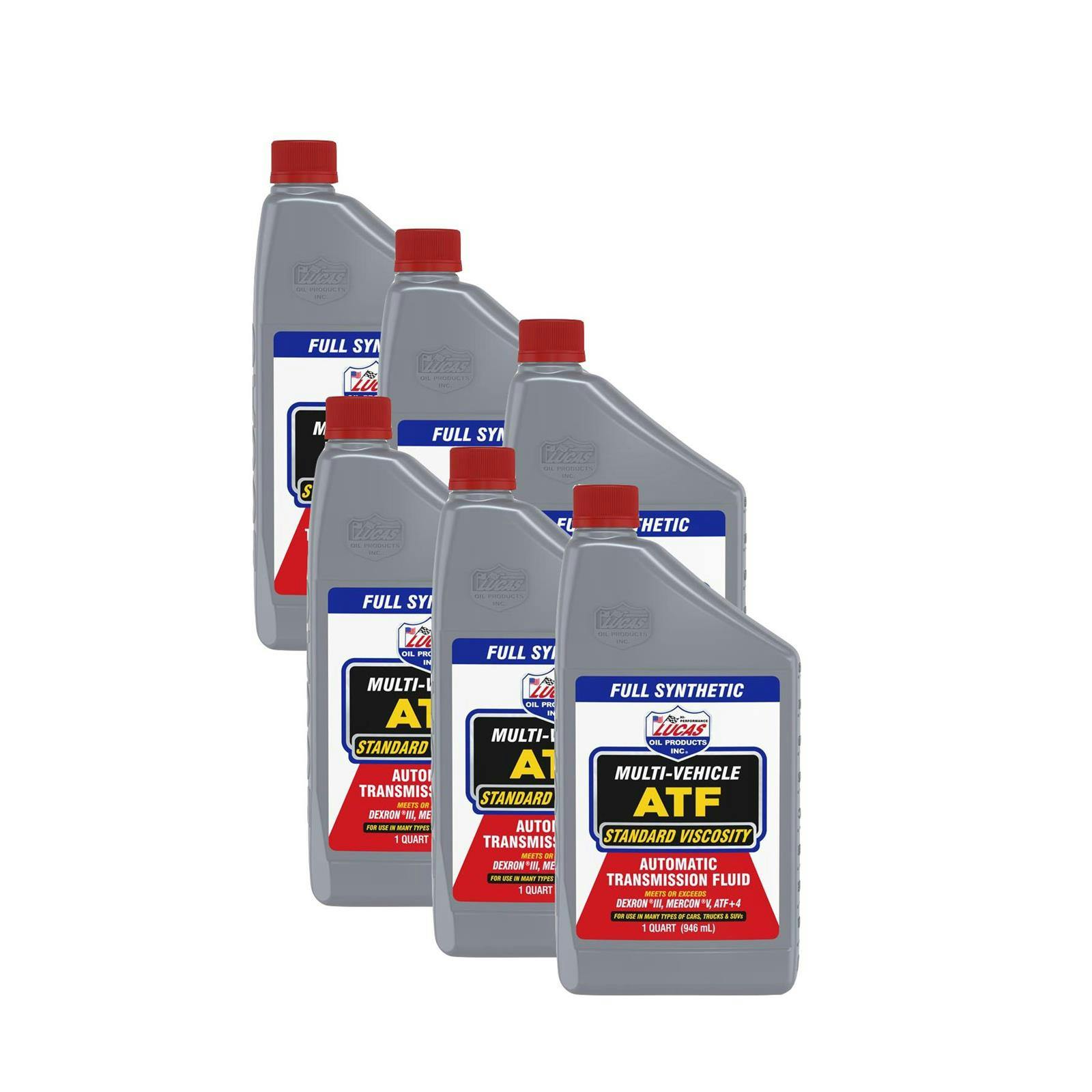Lucas Oil 10418 Multi-Vehicle ATF Auto Transmission Fluid, 6Qt