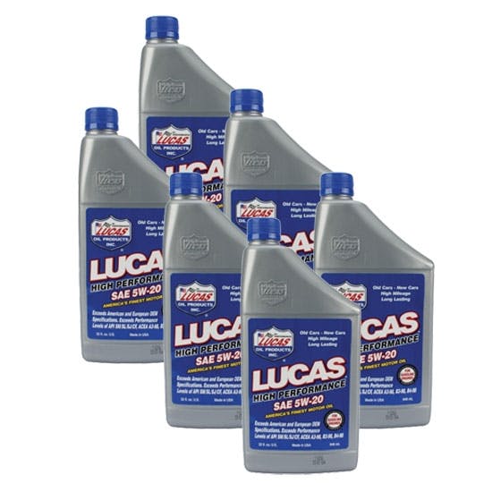 Lucas Oil 10416 SAE 5W20 Engine Oil, 6 Qt Case