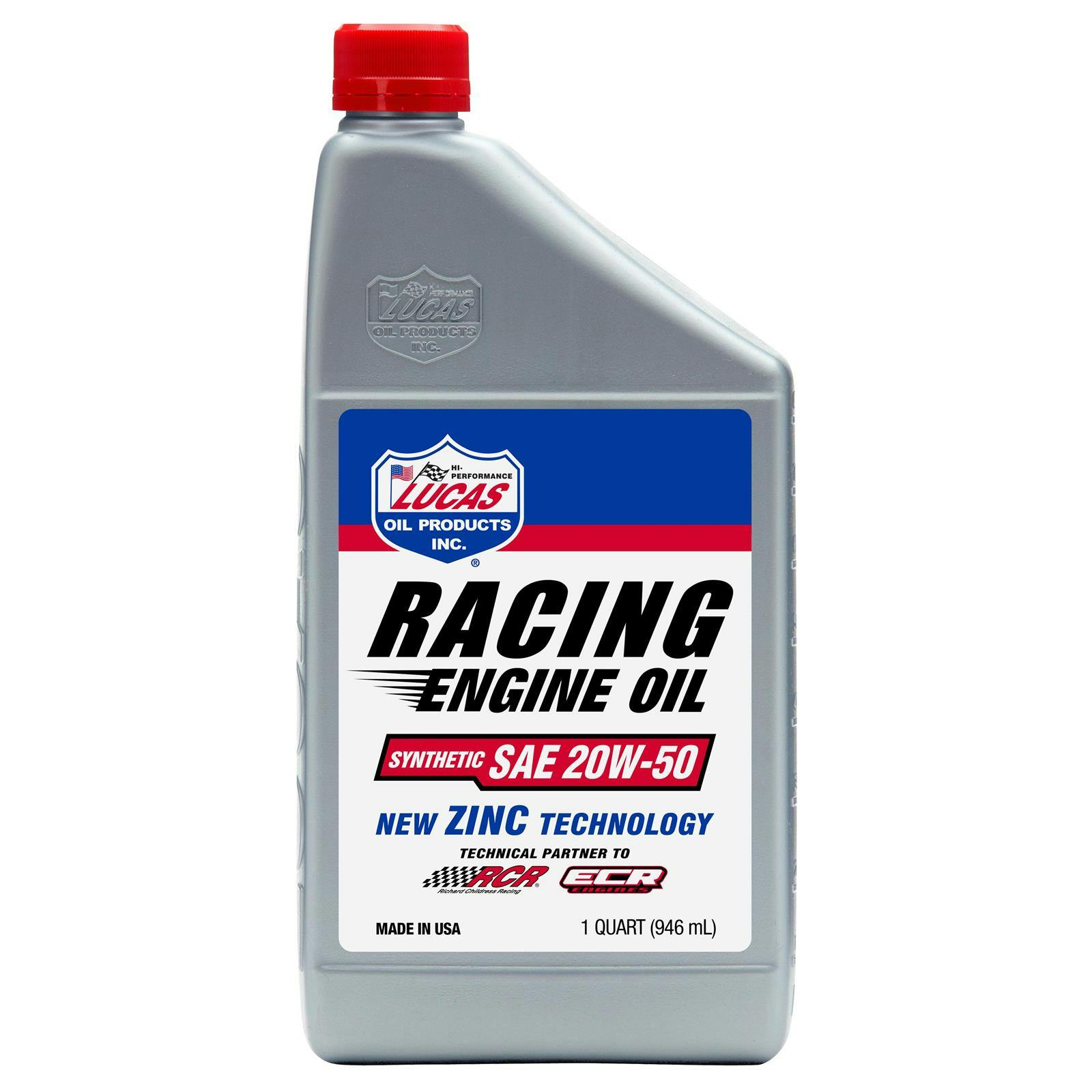 Lucas Oil 106151 SAE 20W50 Synthetic Racing Engine Oil, 1 Quart