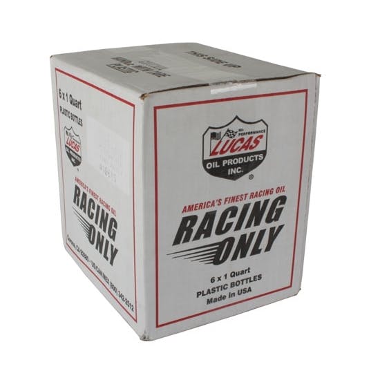 Lucas Oil 10615 SAE 20W50 Synthetic Racing Engine Oil, 6Qt/Case