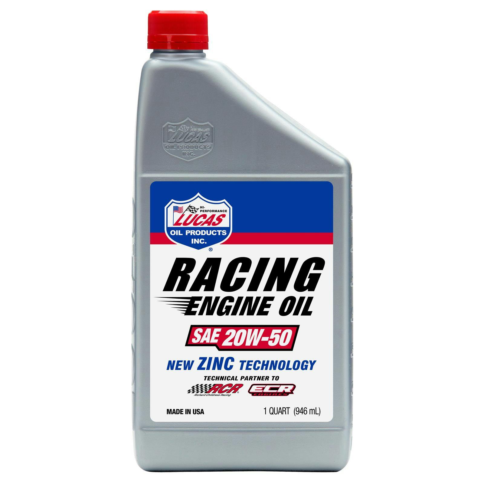 Lucas Oil 10620 SAE 20W50 High Performance Racing Engine Oil, 1 Quart