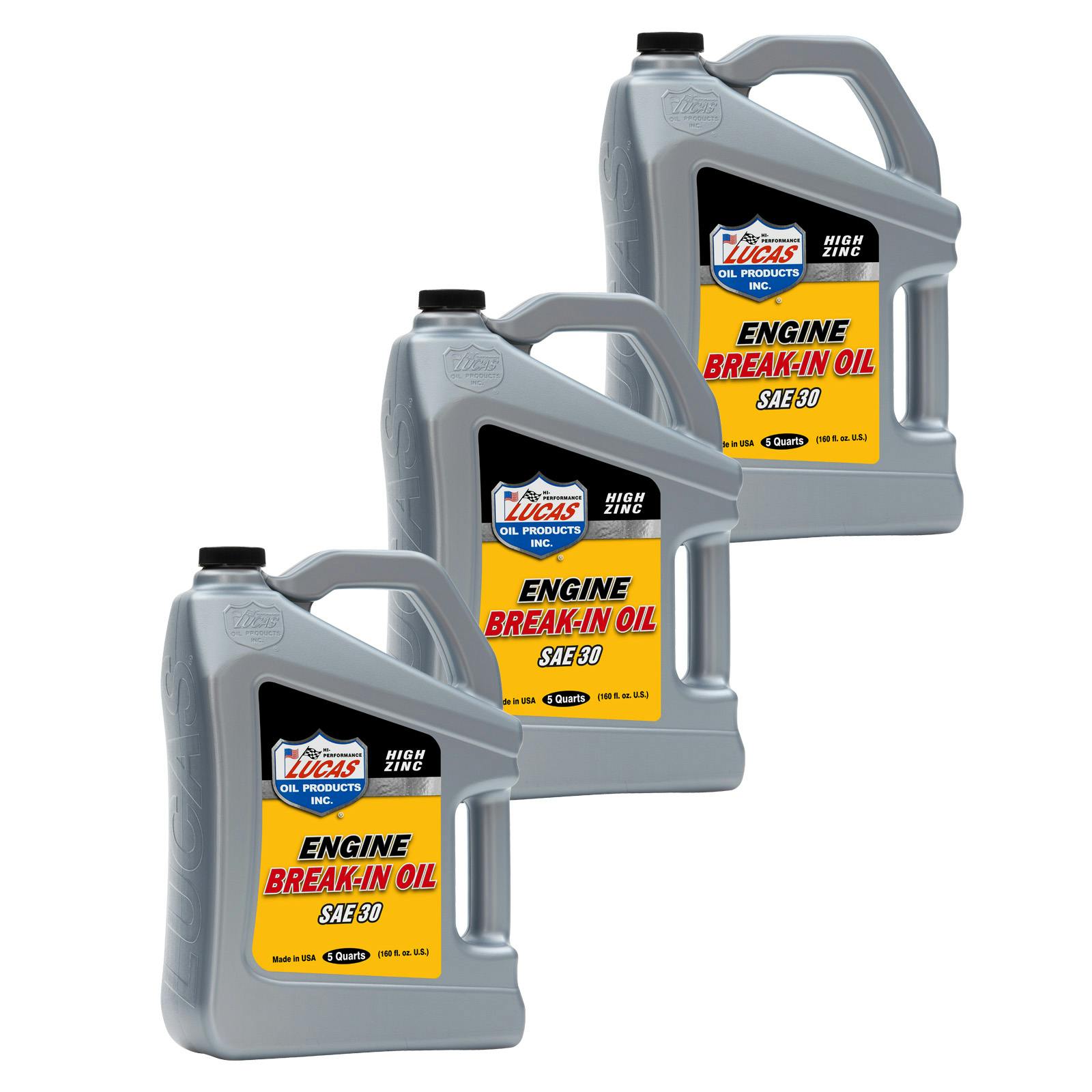 Lucas Oil 10631 Lucas Break In Engine Oil, 30W,3x 5 Quart Jugs