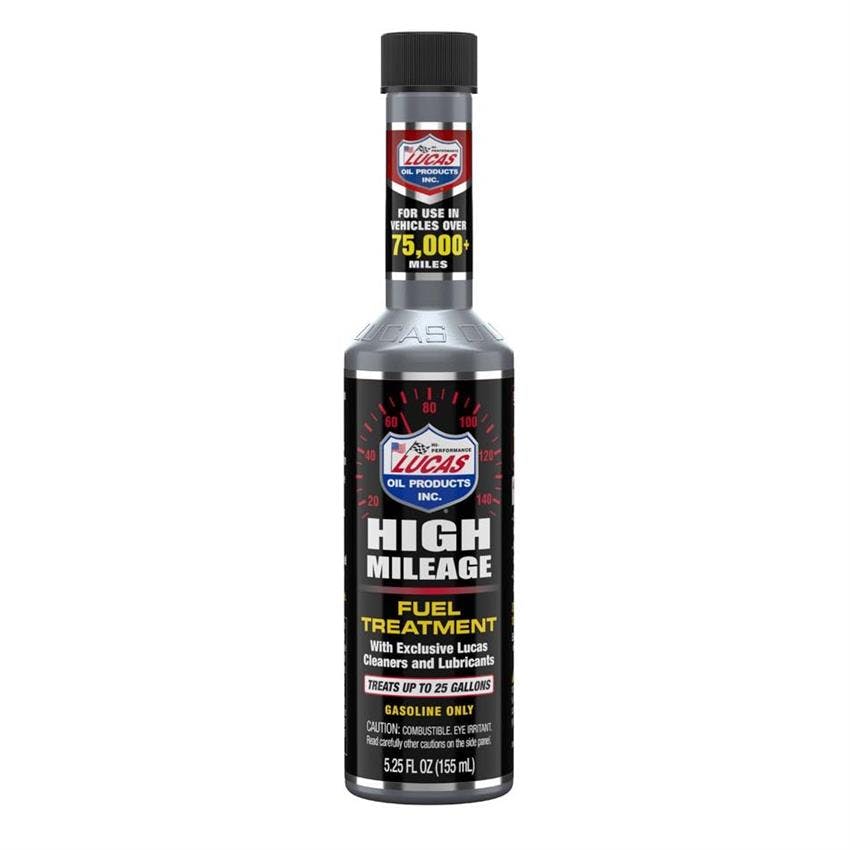Lucas Oil 10977 High Mileage Fuel Treatment Additive, 5.25 Ounce