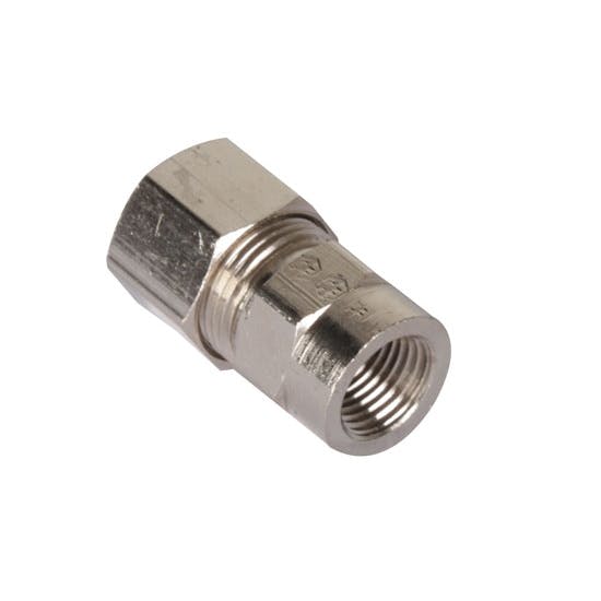 Cold Fire 40030253N Straight Fitting, 1/8 NPT Female, 3/8 Inch Tube