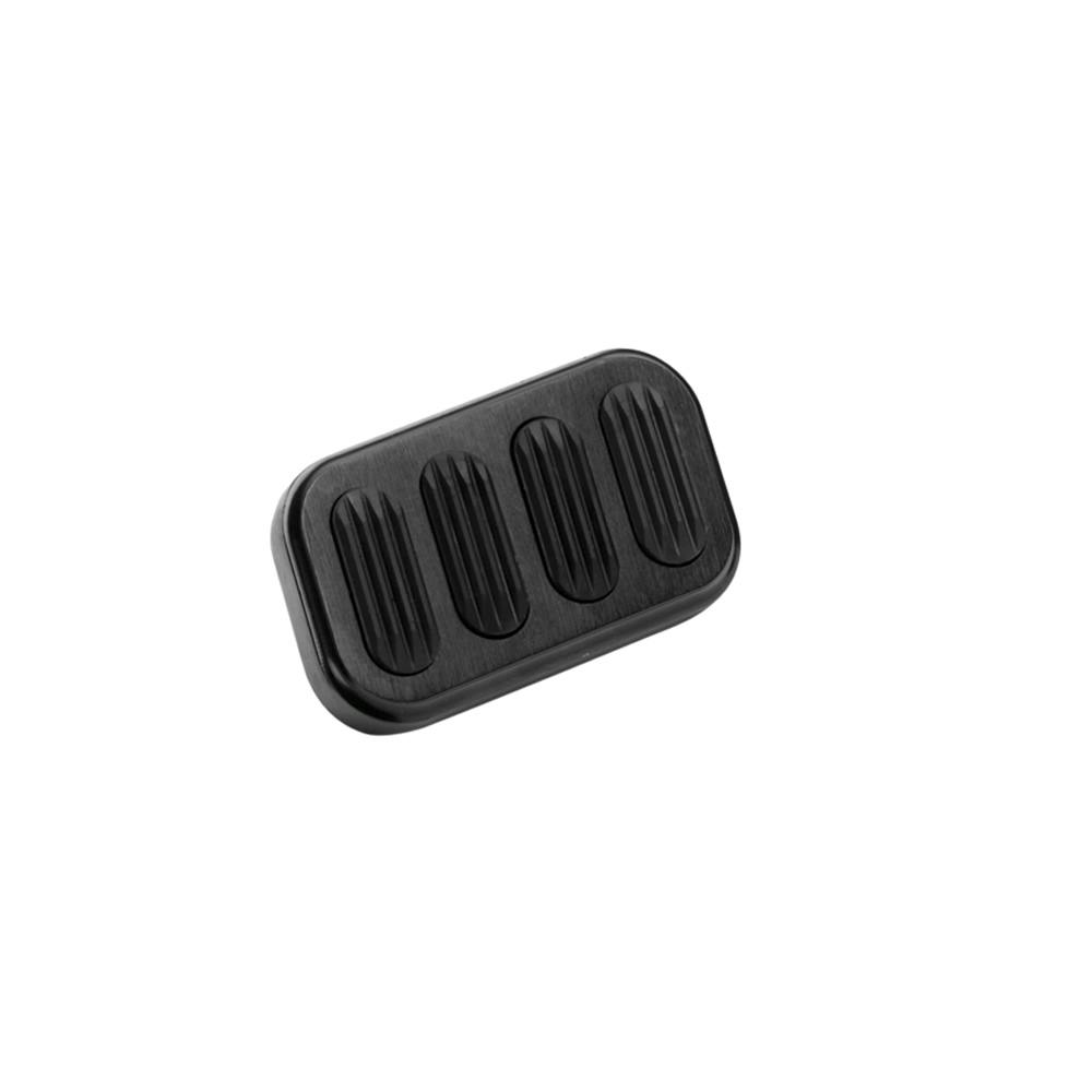 Lokar XBAG-6005 Standard Black Billet Alum Brake Pedal Pad w/Rubber