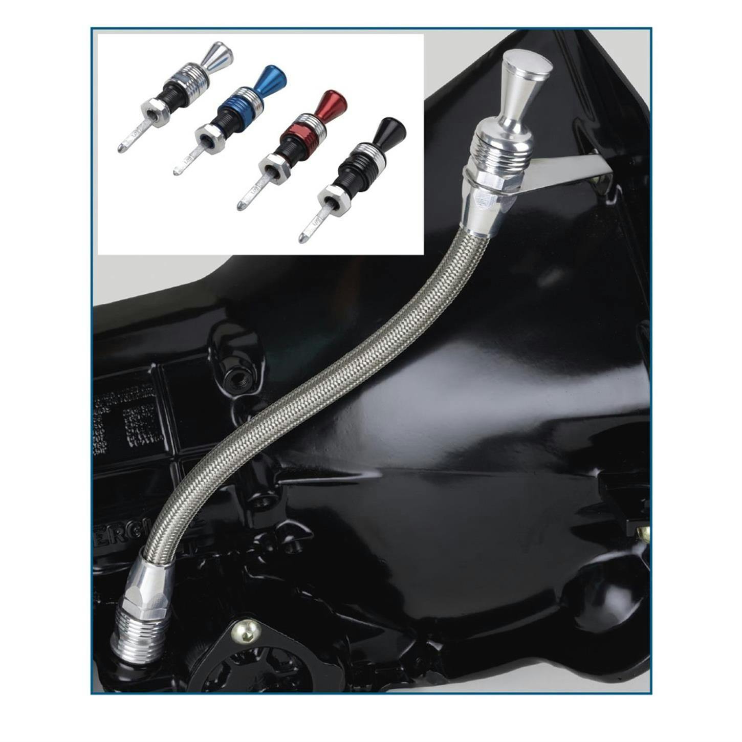Lokar 1211234 Locking Trans Dipstick Transmount 700R4, Brite
