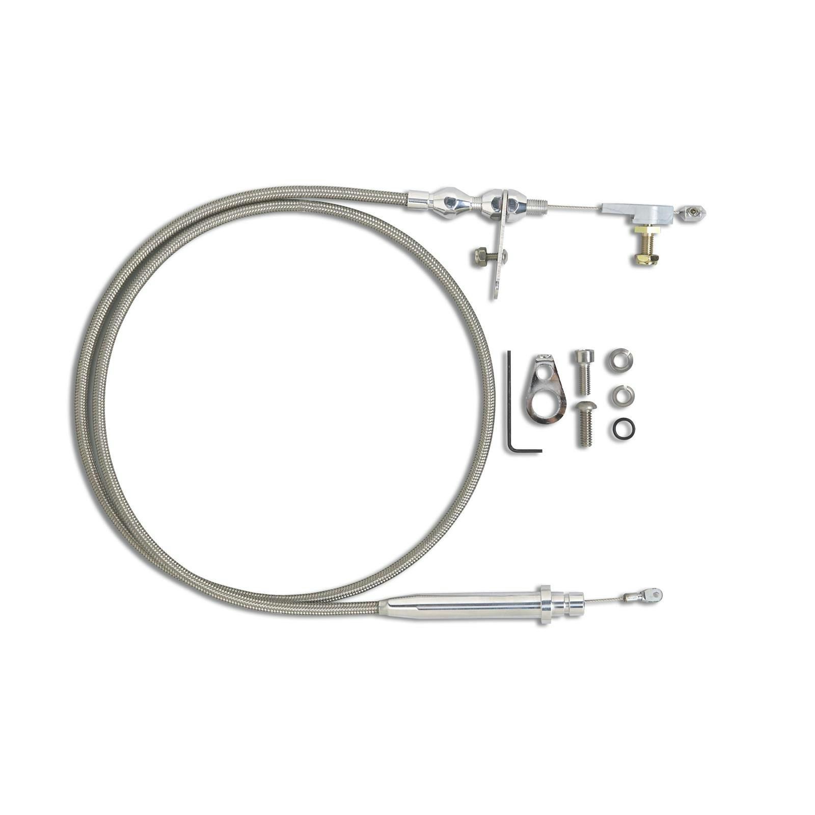 Lokar KDP-2350HT TH350 Hi-Tech Kickdown Cable Kit, Polished