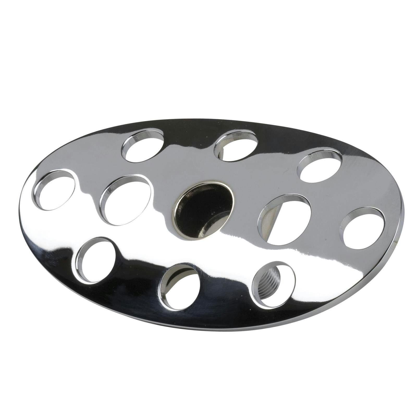 Lokar BAG-6153 Lakester Steel Automatic Brake Pedal Pad, Chromed