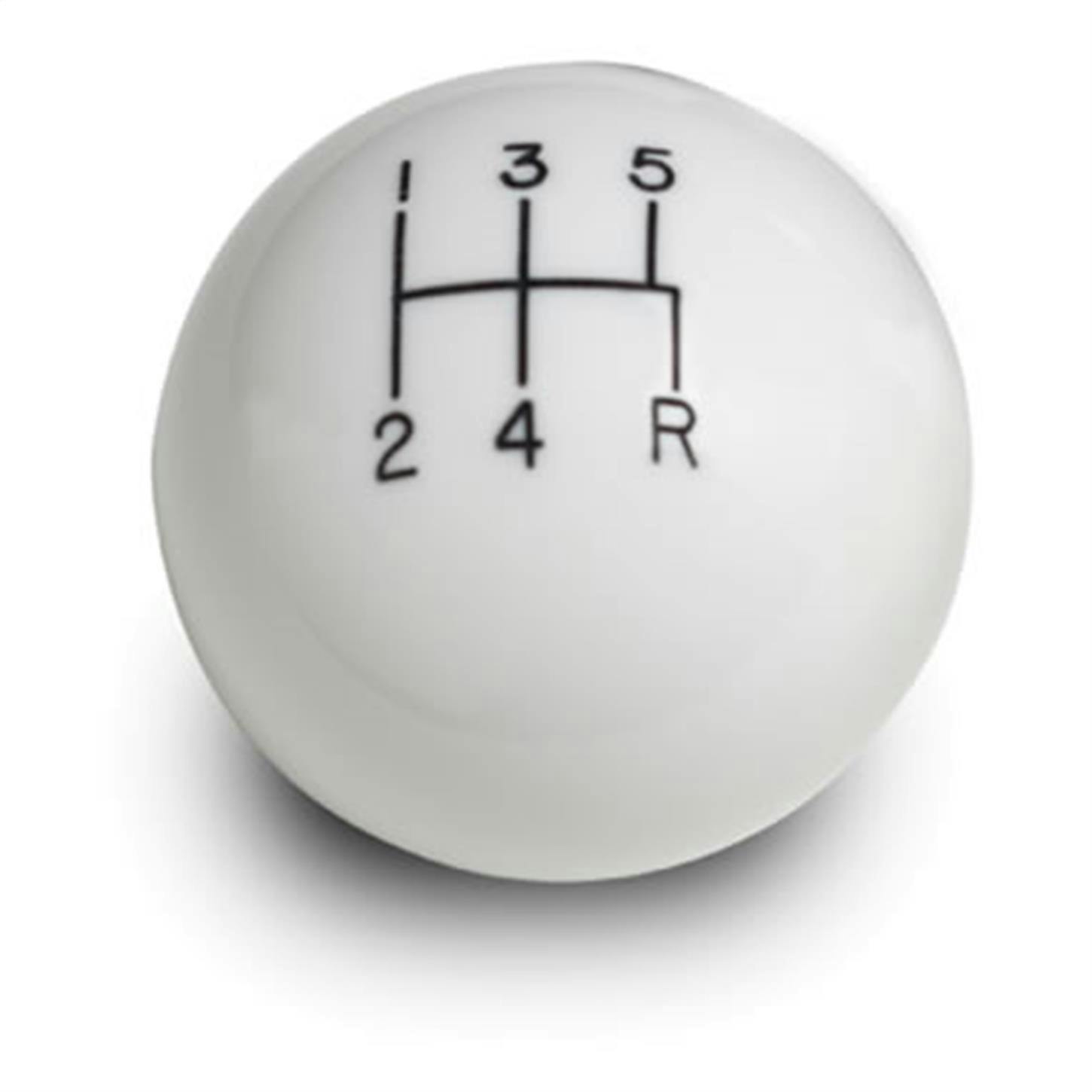 Lokar SK-6874 5 Speed White Manual Shift Knobs