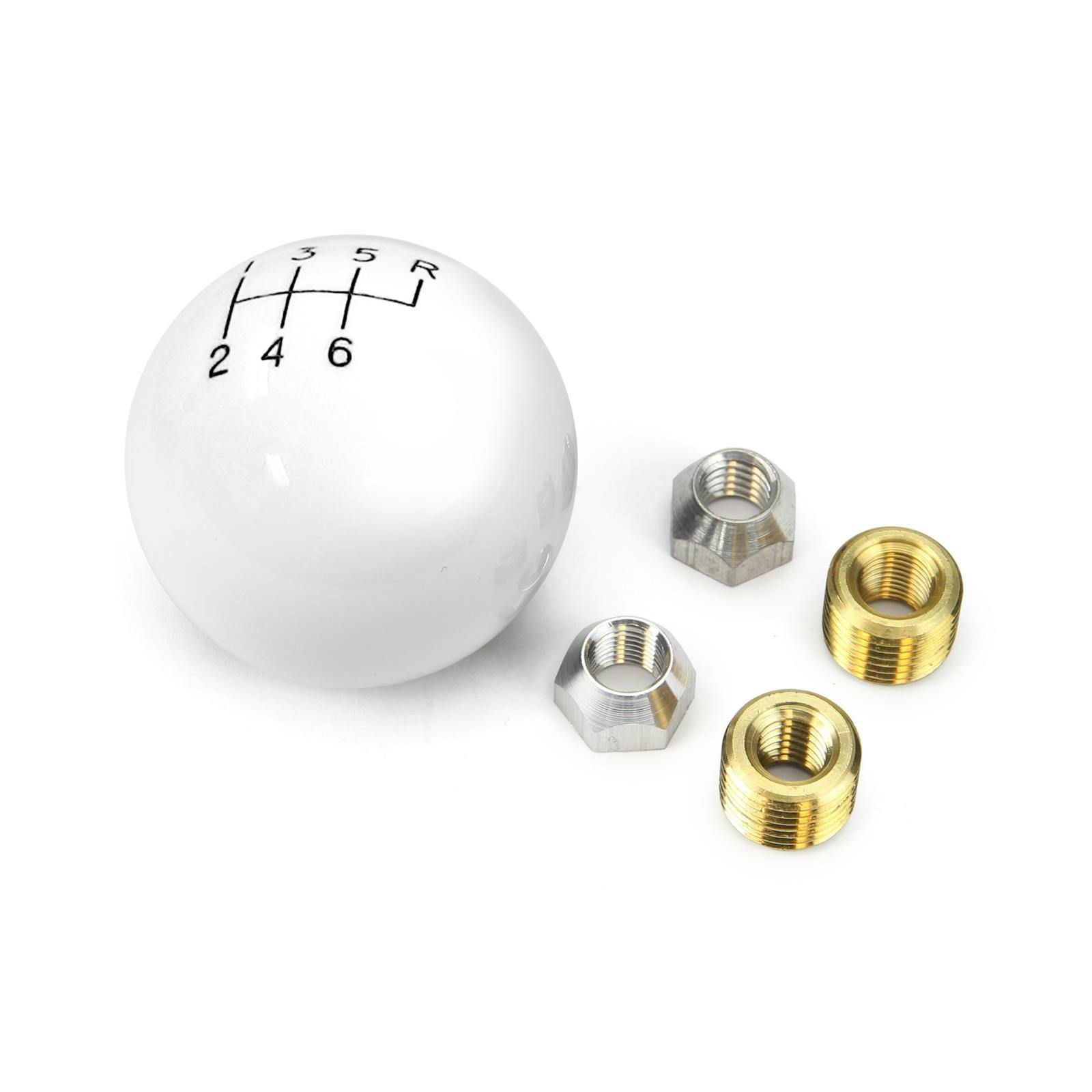 Lokar SK-6875 White Manual 6 Speed Shift Knobs