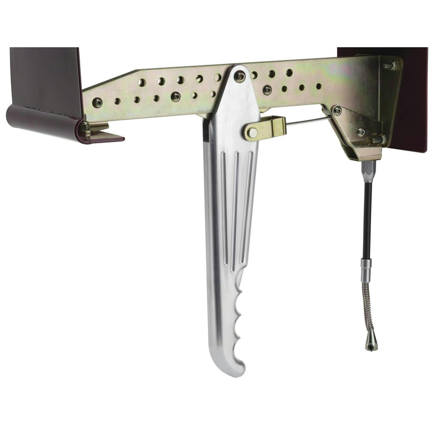 Lokar EHB-9200 Under-Dash Emergency Brake Arm, Brushed Aluminum