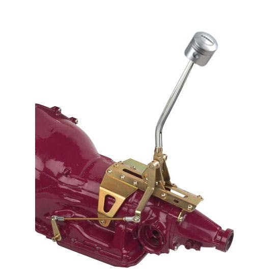 Lokar CM350CP Auto Trans Shifter, GM TH-350, 12 Inch, Piston Knob