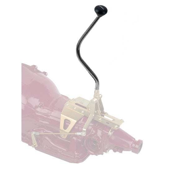 Lokar CM350GMB Auto Trans Shifter, GM TH-350, 16 Inch, Black Knob