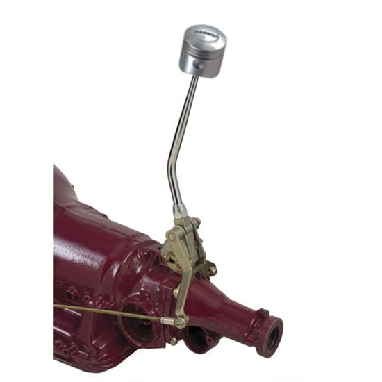 Lokar TM4L60ECP Trans Shifter, 4L60E, 12 in, Tailmnt, Piston Knob