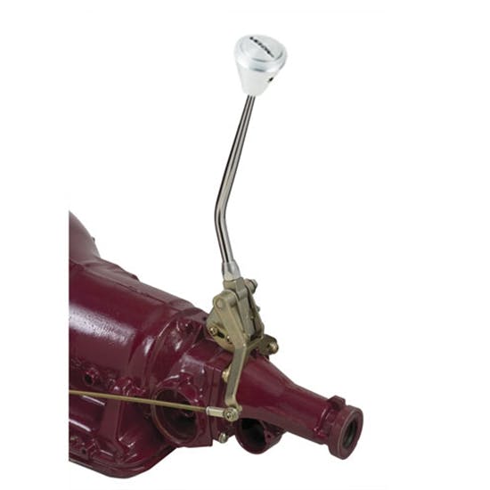 Lokar TM4L60ELP Trans Shifter, 4L60E, 8in, Tailmnt, Polished Knob
