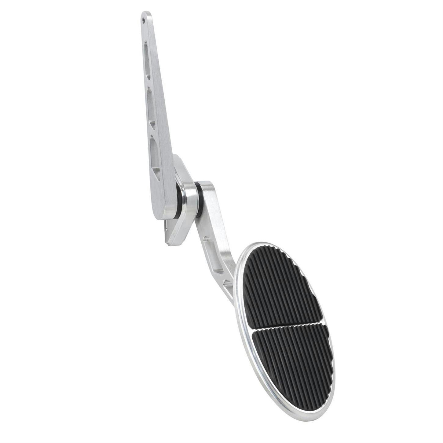 Lokar BAG-6105 XL Oval Billet Aluminum Throttle Pedal, Brushed