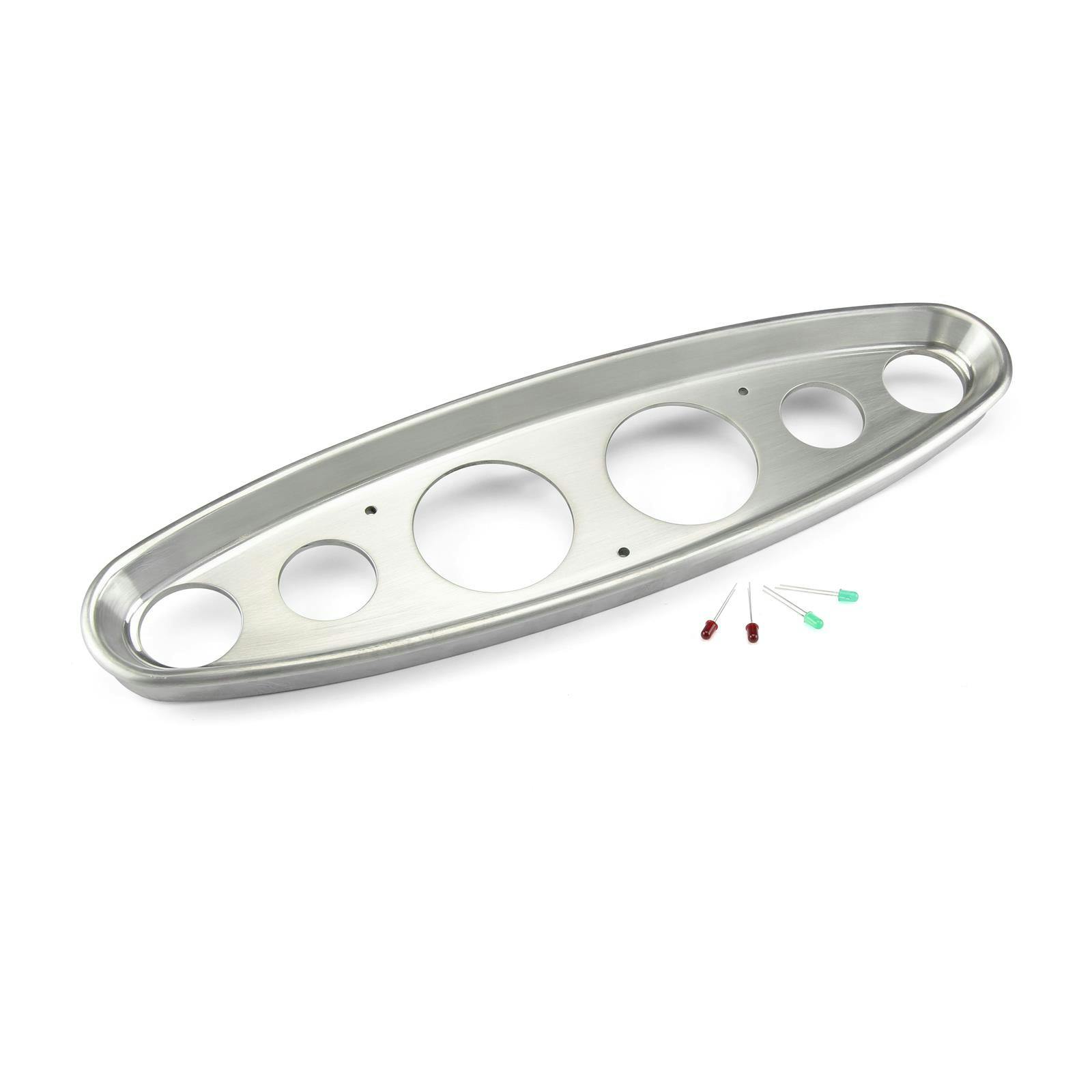 Lokar BDI-9107 3 1/8" Oval Dash Insert, Aluminum