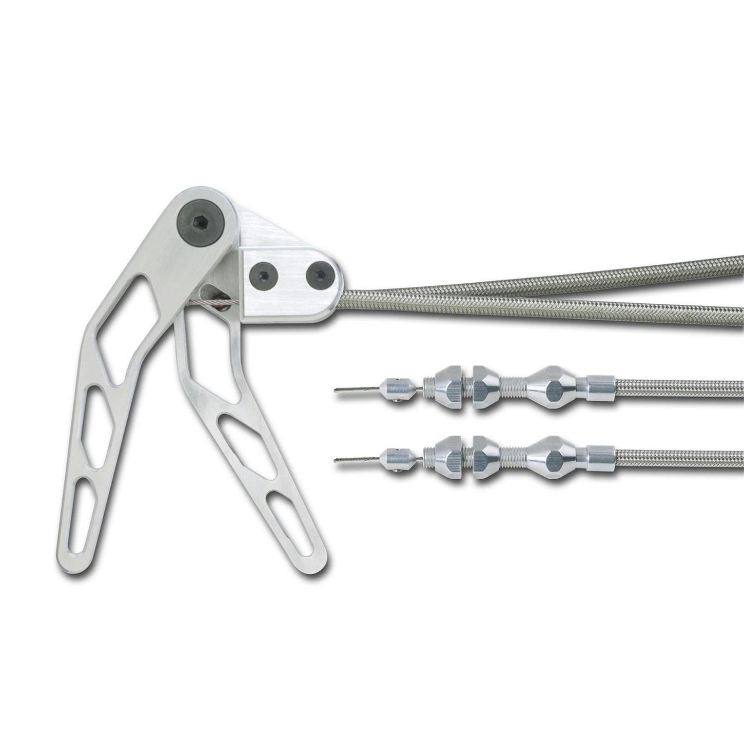 Lokar CHT-1300HT Combination Hood & Trunk Release Cable Kit, Stainless